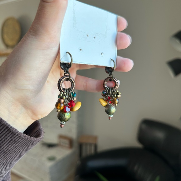 Bohemian gypsy earrings - Picture 3 of 3